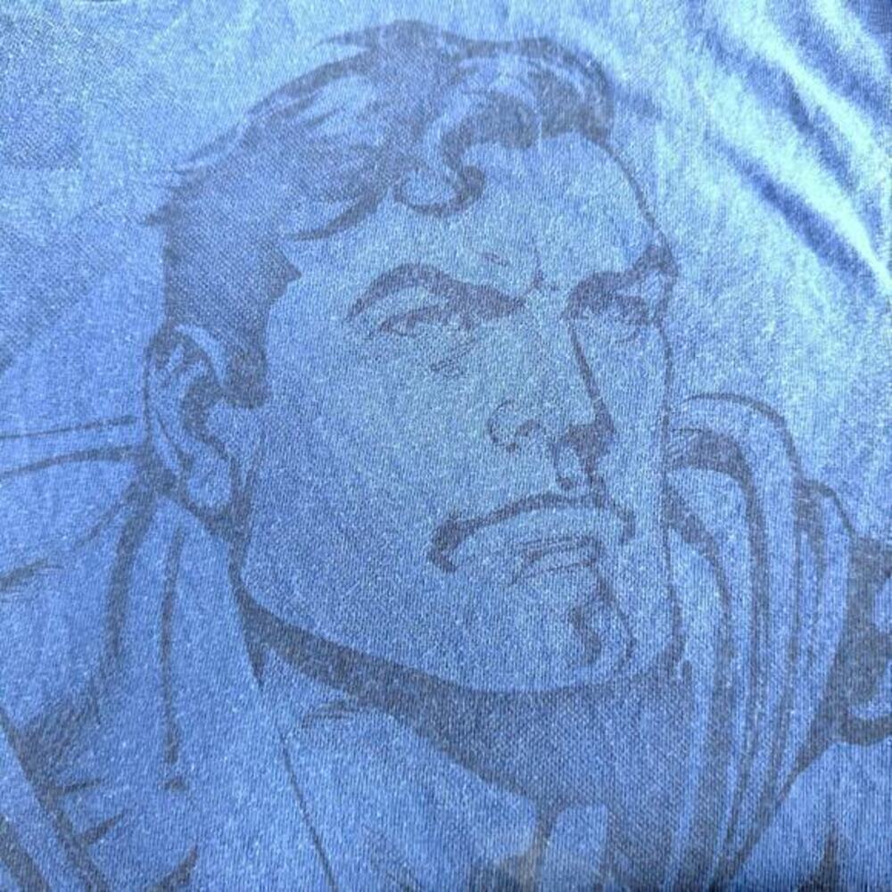 Fun Six Flags Men’s XL T-Shirt Superman The Escape Rare Blue Rollercoaster Tee